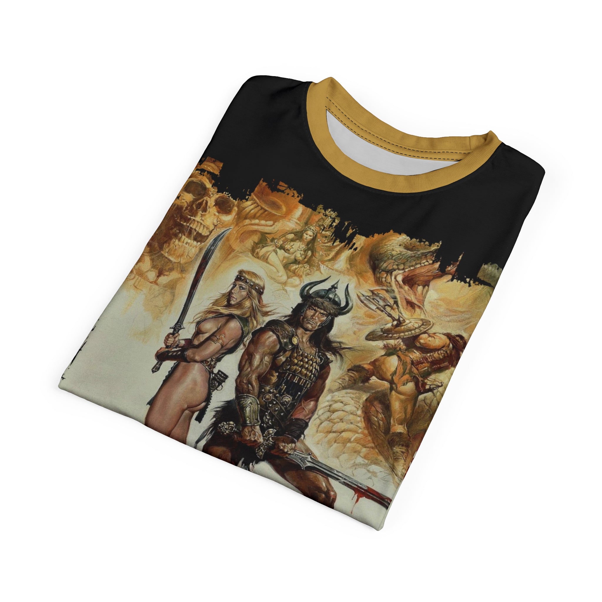 Conan the Barbarian 1982 Movie T-Shirt Arnold Schwarzenegger Vintage Style Tee