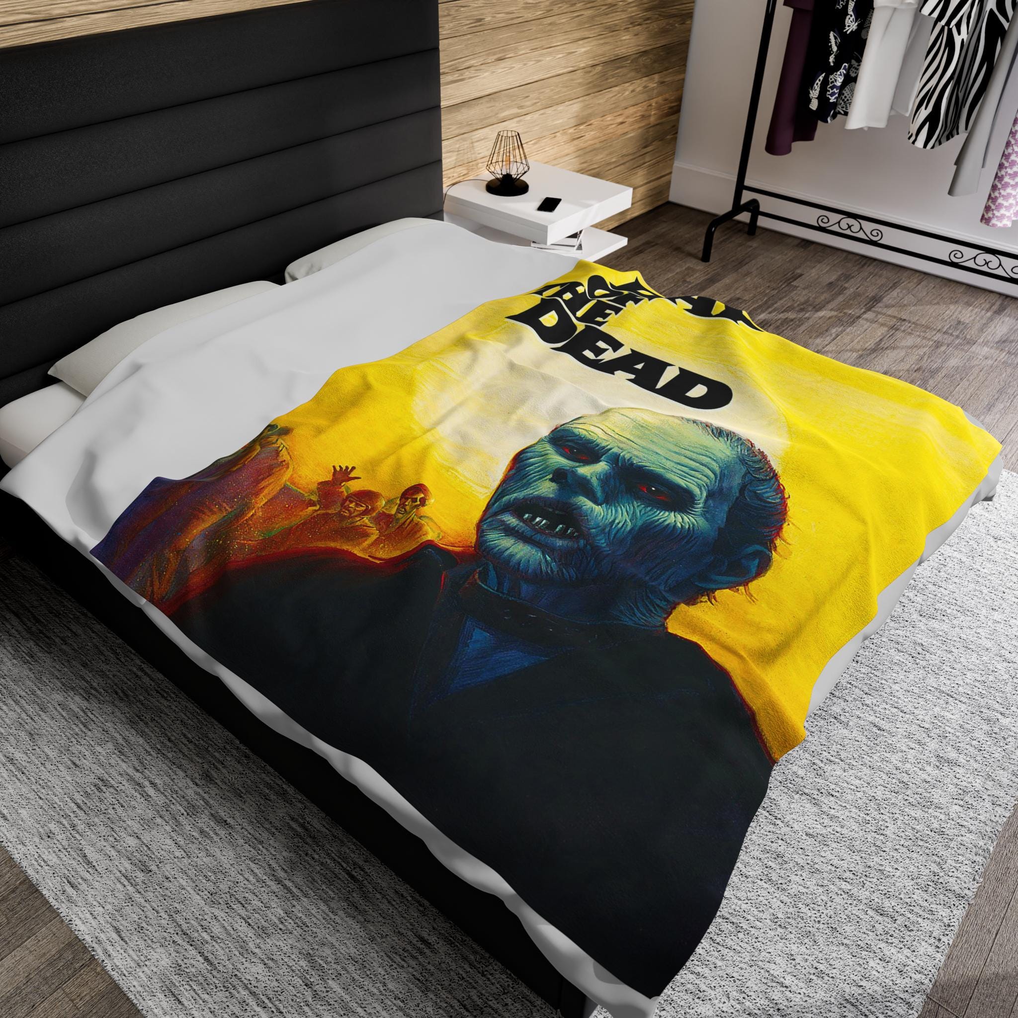 Day of the Dead 1985 Blanket Vintage Style & Underground Zombie Comfort