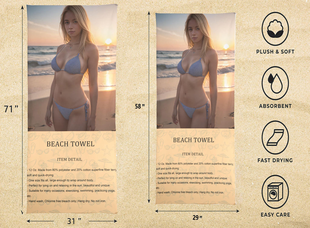 Rocky IV 1985 Beach Towel