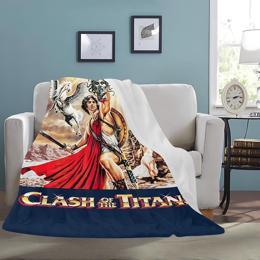 Clash of the Titans Medusa Blanket Vintage Style & Mythic Comfort