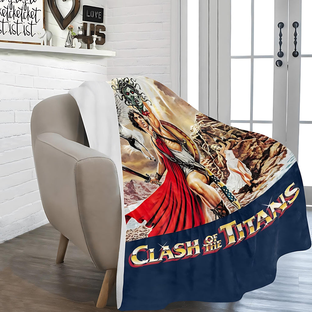 Clash of the Titans Medusa Blanket Vintage Style & Mythic Comfort