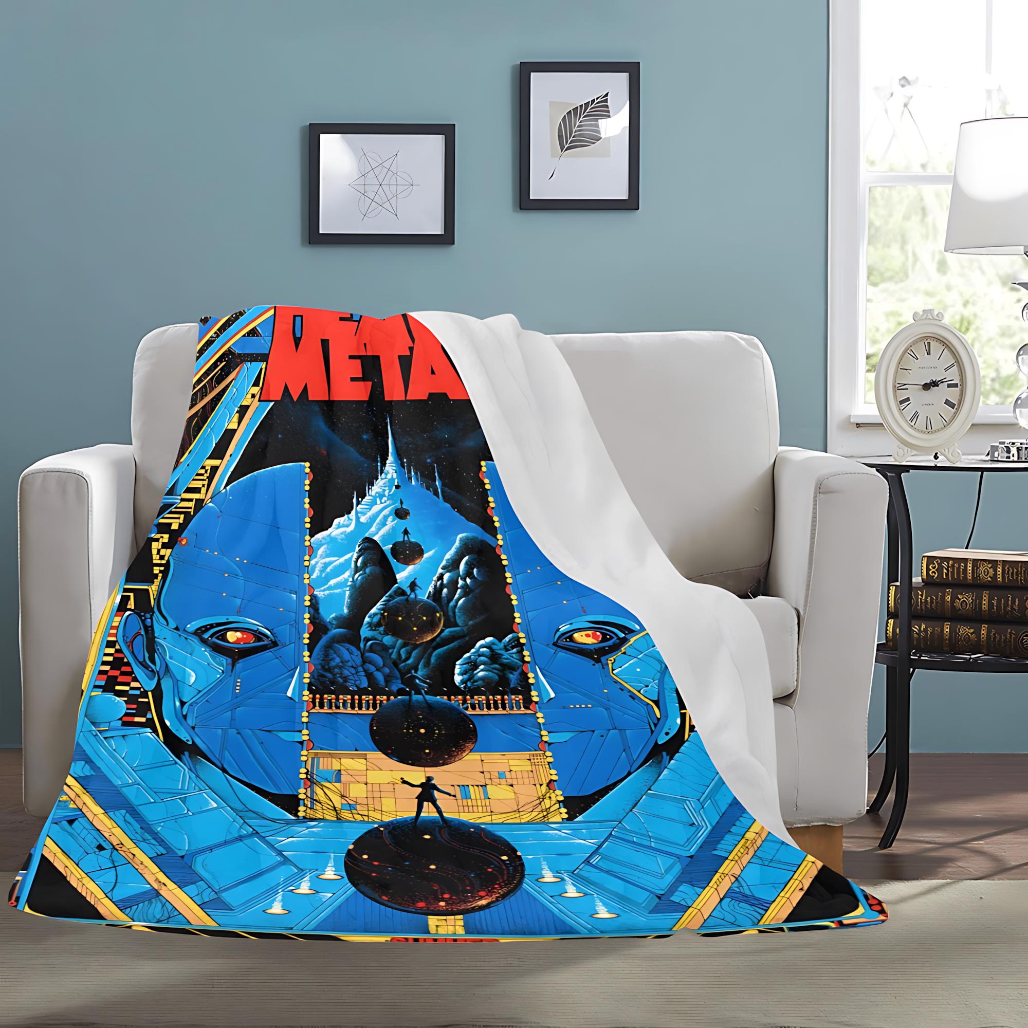 Heavy Metal 1981 Blanket Vintage Style & Cosmic Warrior Comfort