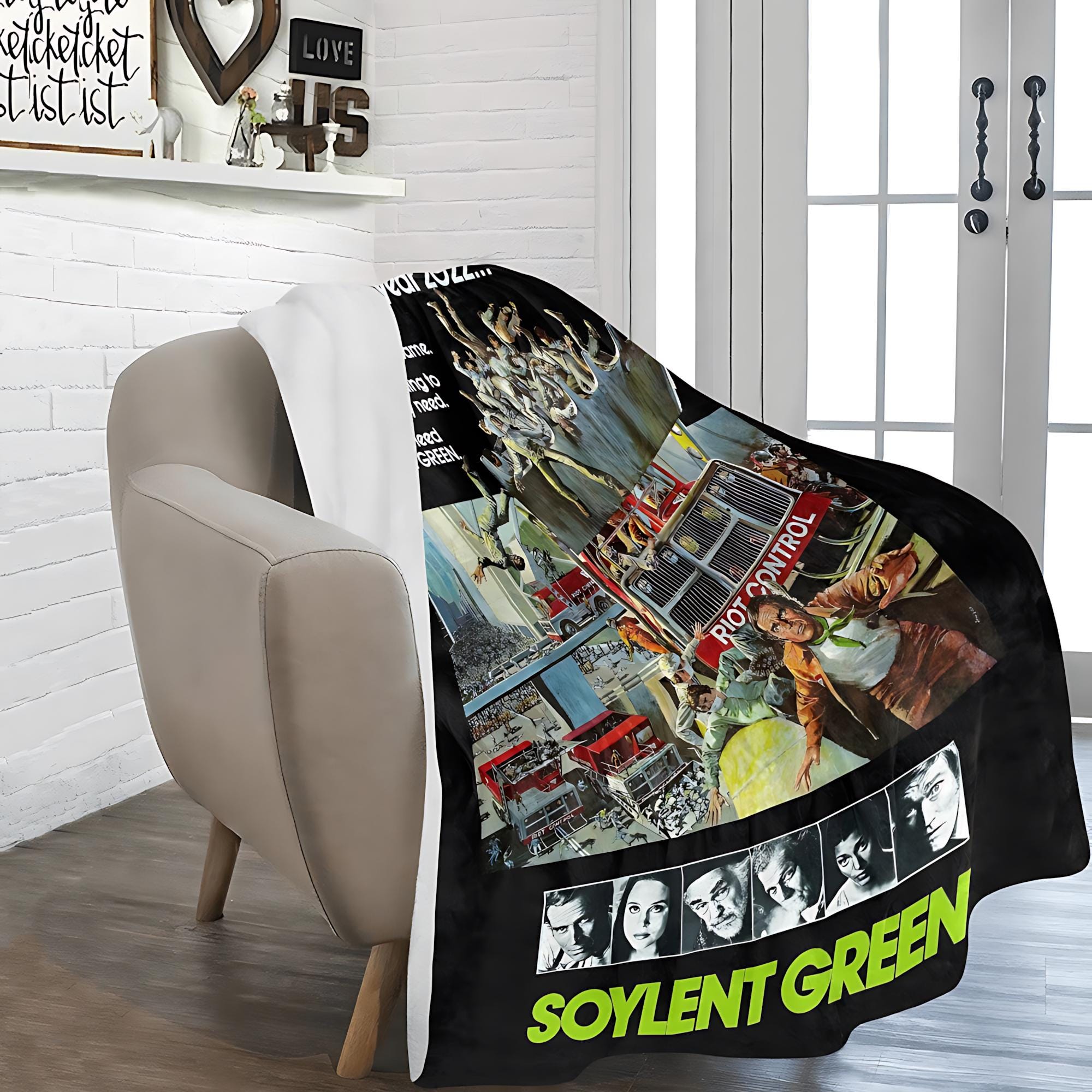 Soylent Green 1973 Blanket Vintage Style & Dystopian Comfort