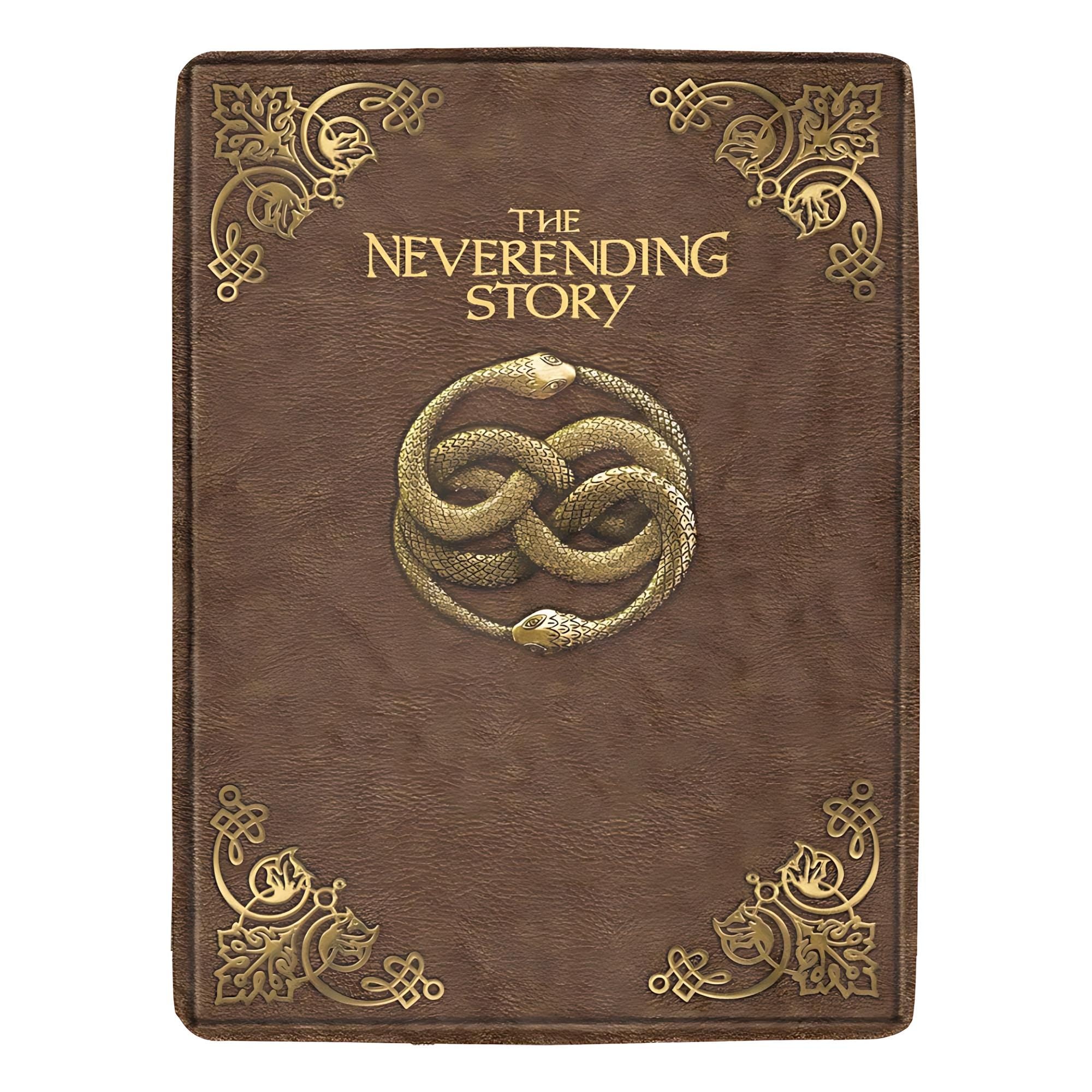 The NeverEnding Story Front Book Vintage Style 80s Ultra-Soft Micro Fleece Blanket