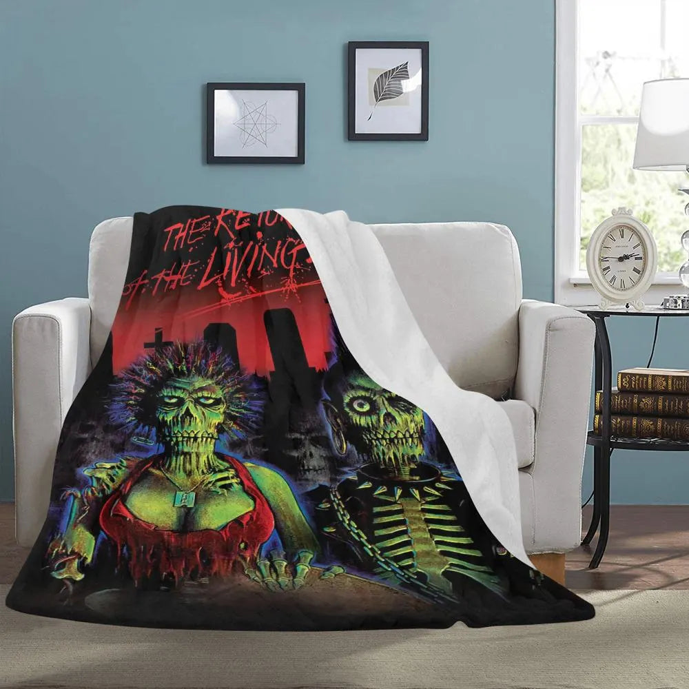 Return of the Living Dead 1985 Film Vintage Style Ultra-Soft Micro Fleece Blanket