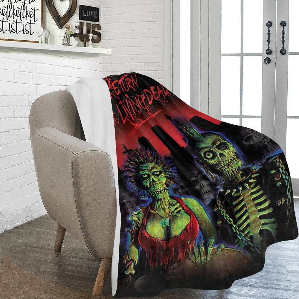 Return of the Living Dead 1985 Film Vintage Style Ultra-Soft Micro Fleece Blanket