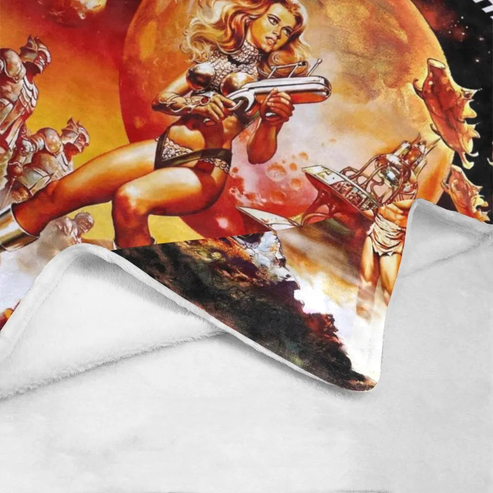Barbarella 1968 Blanket: Vintage Style & Queen of the Galaxy Comfort