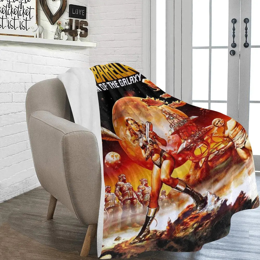 Barbarella 1968 Blanket: Vintage Style & Queen of the Galaxy Comfort