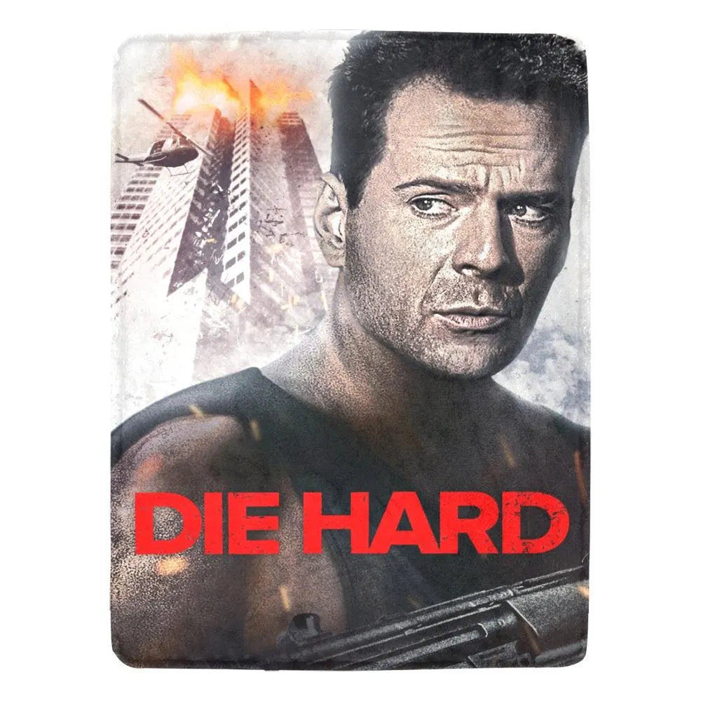 Die Hard 1988 Blanket Vintage Style & Nakatomi Plaza Comfort