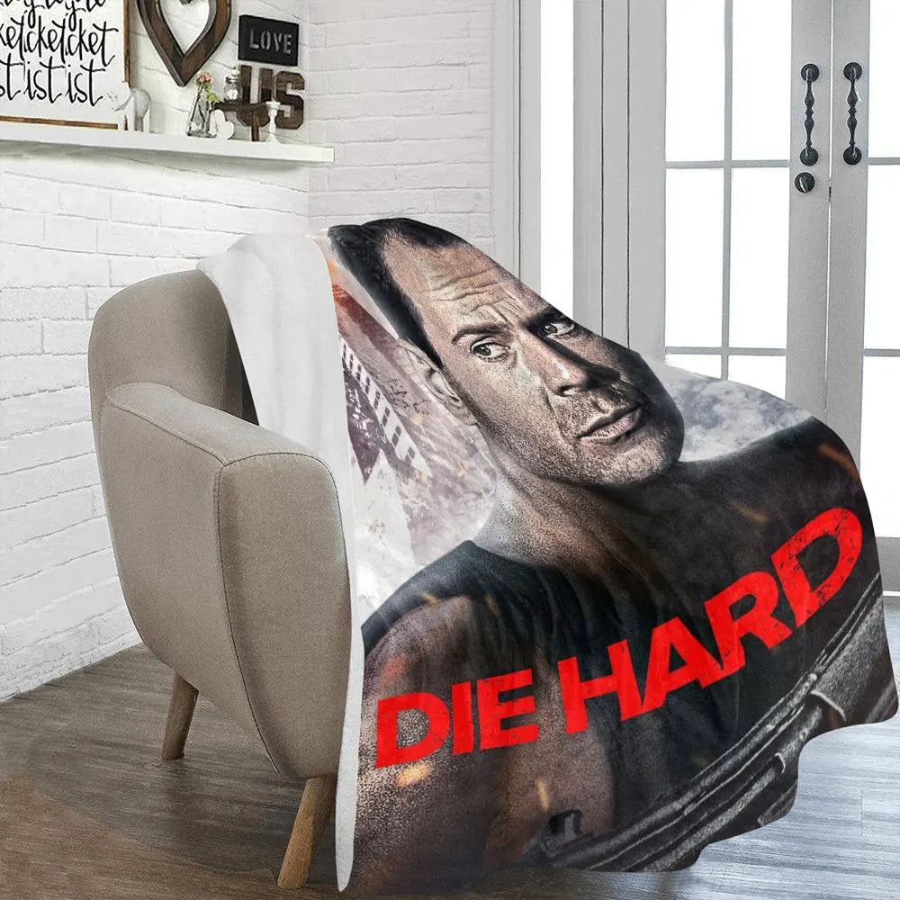Die Hard 1988 Blanket Vintage Style & Nakatomi Plaza Comfort