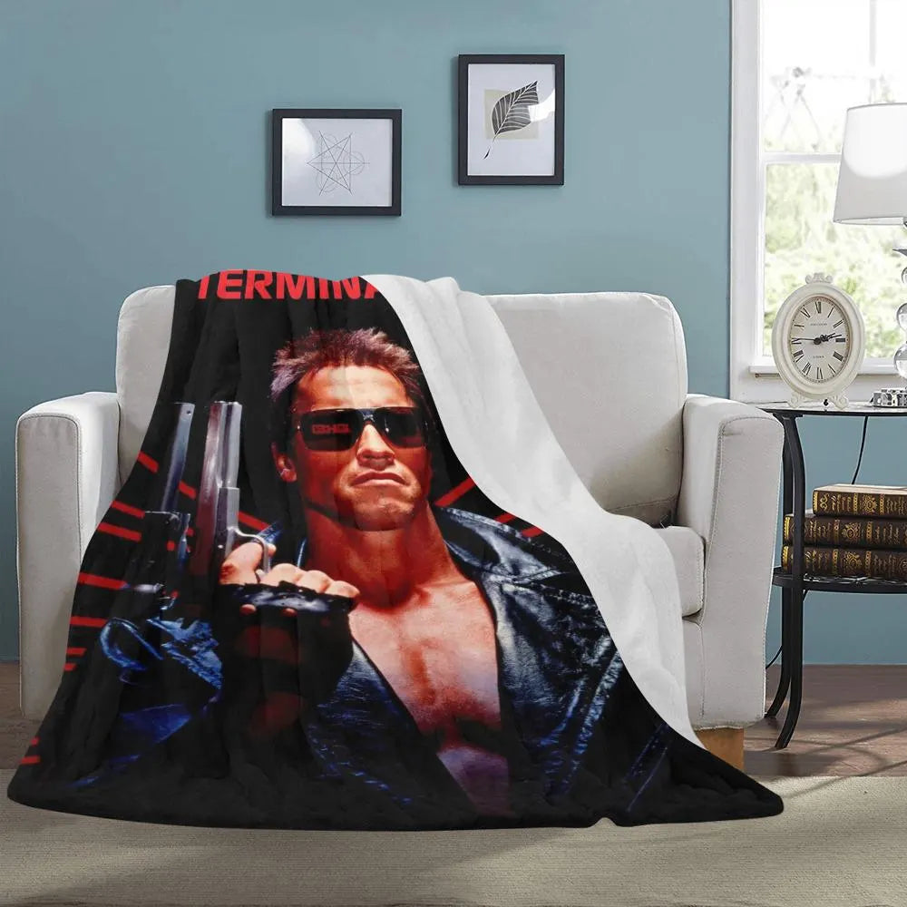 The Terminator 1984 Film Vintage Style Ultra-Soft Micro Fleece Blanket