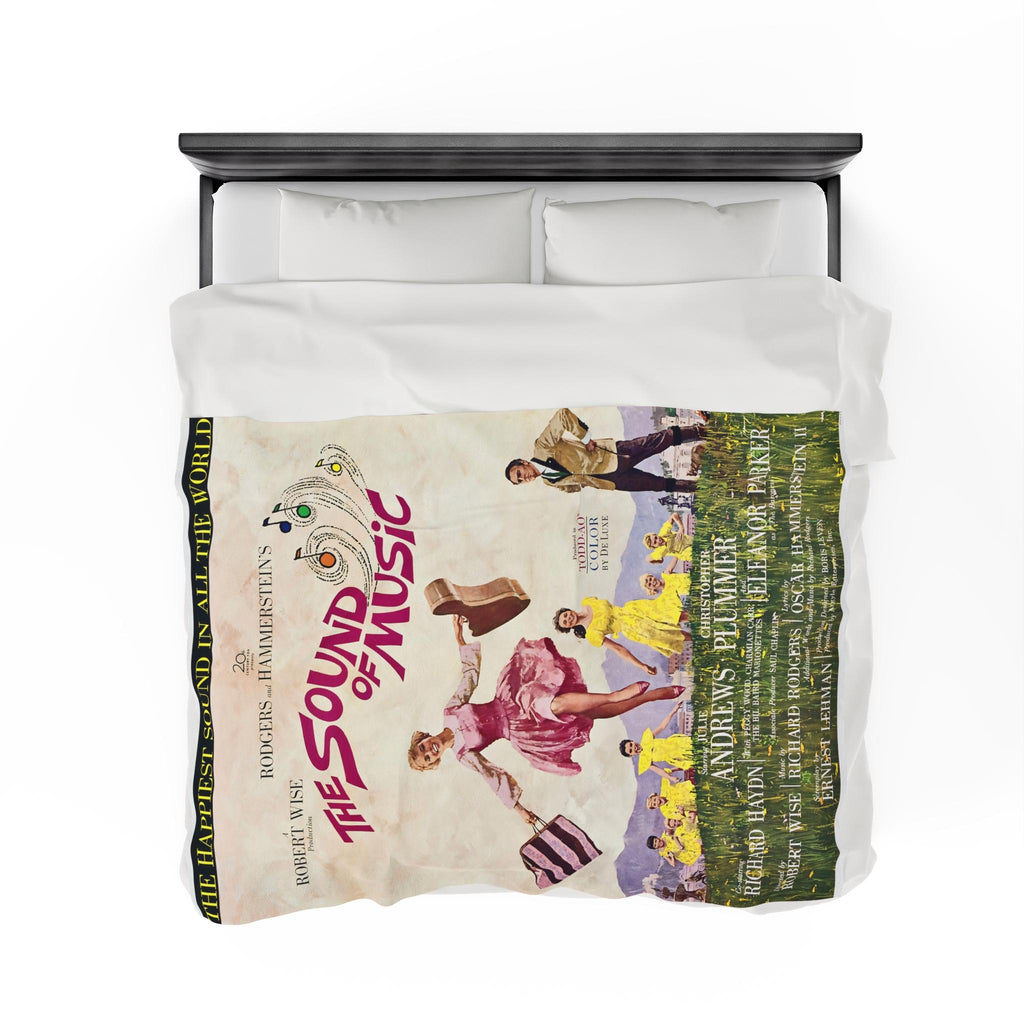 The Sound of Music Blanket: 1965 Movie Poster & Alpine Comfort