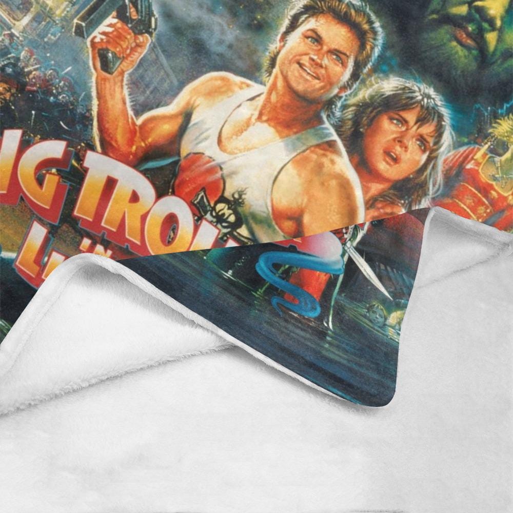 Big Trouble in Little China 1986 Film Vintage Style Ultra-Soft Micro Fleece Blanket