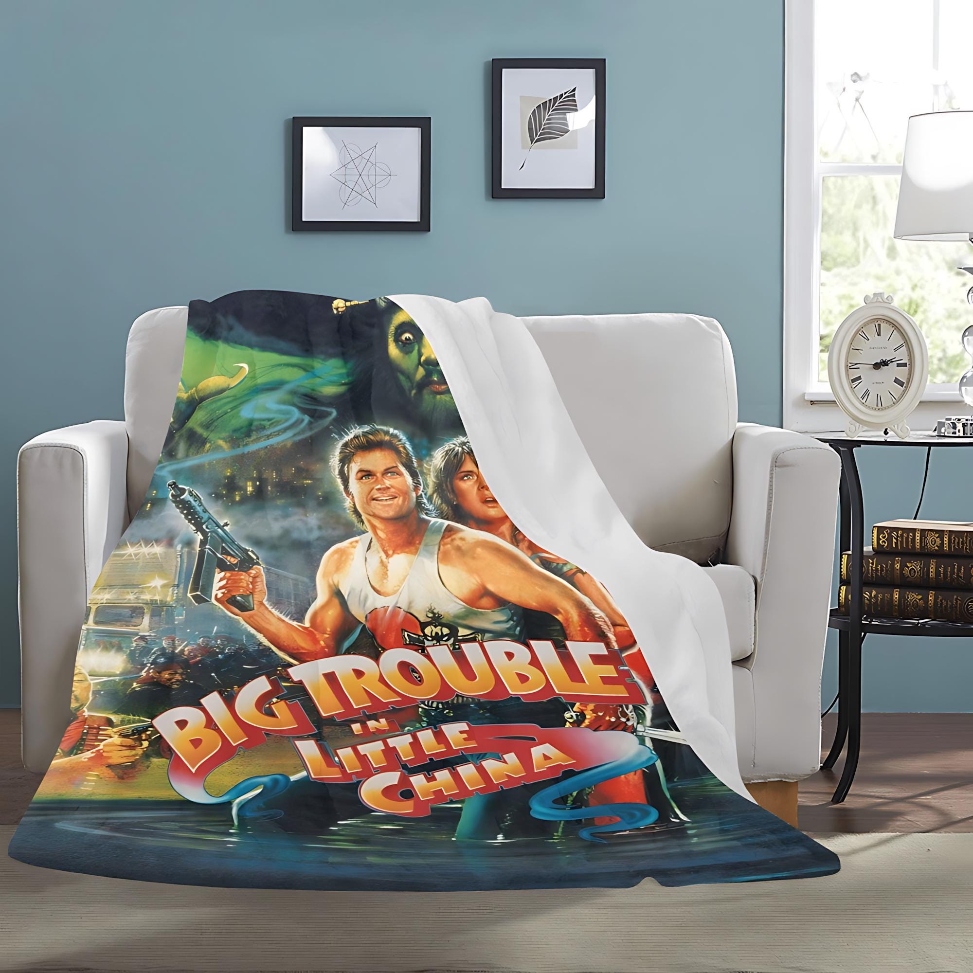 Big Trouble in Little China 1986 Film Vintage Style Ultra-Soft Micro Fleece Blanket
