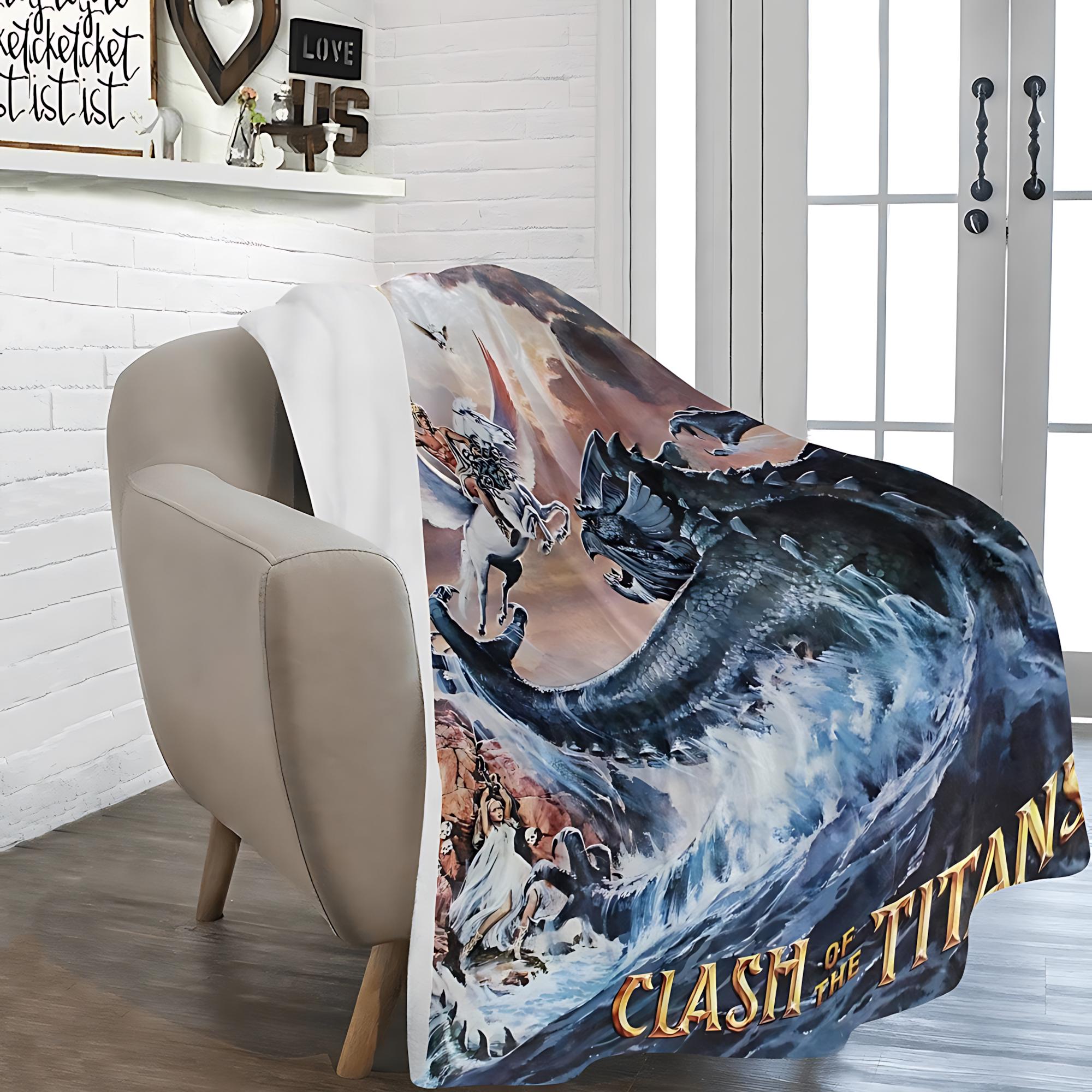Clash of the Titans 1981 Film Blanket Vintage Style & Mythic Comfort