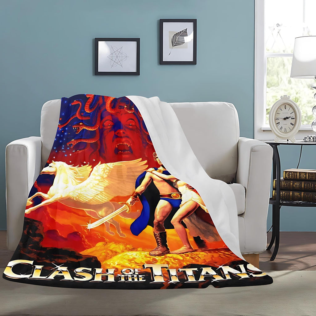 Clash of the Titans Medusa Blanket Vintage Style & Mythic Comfort