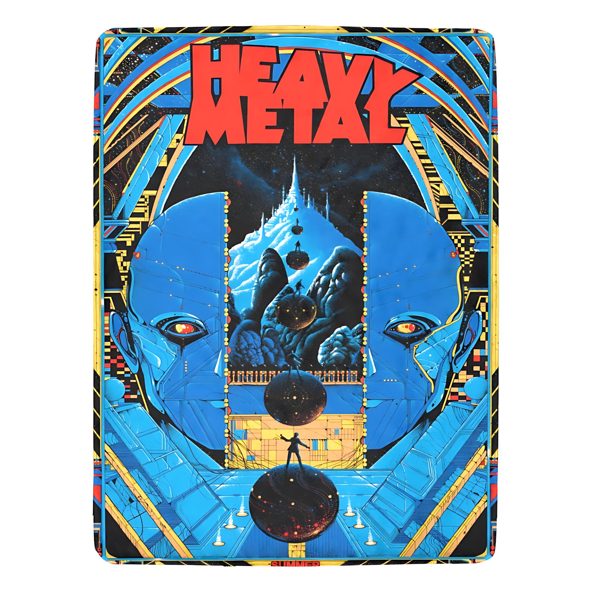 Heavy Metal 1981 Blanket Vintage Style & Cosmic Warrior Comfort