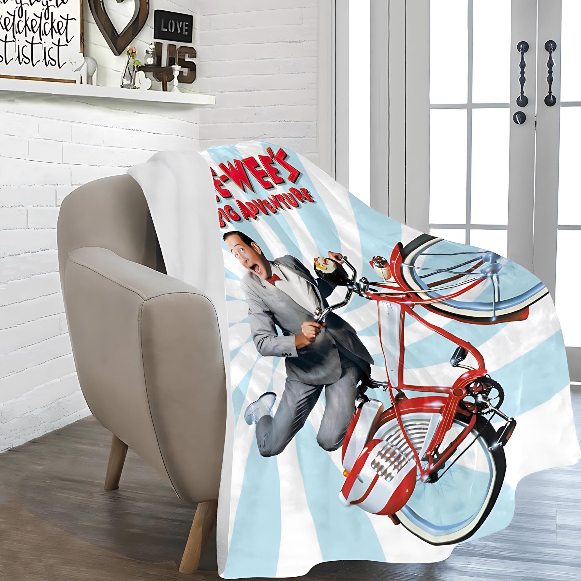 Pee-wee's Big Adventure 1985 Film Vintage Style Ultra-Soft Micro Fleece Blanket