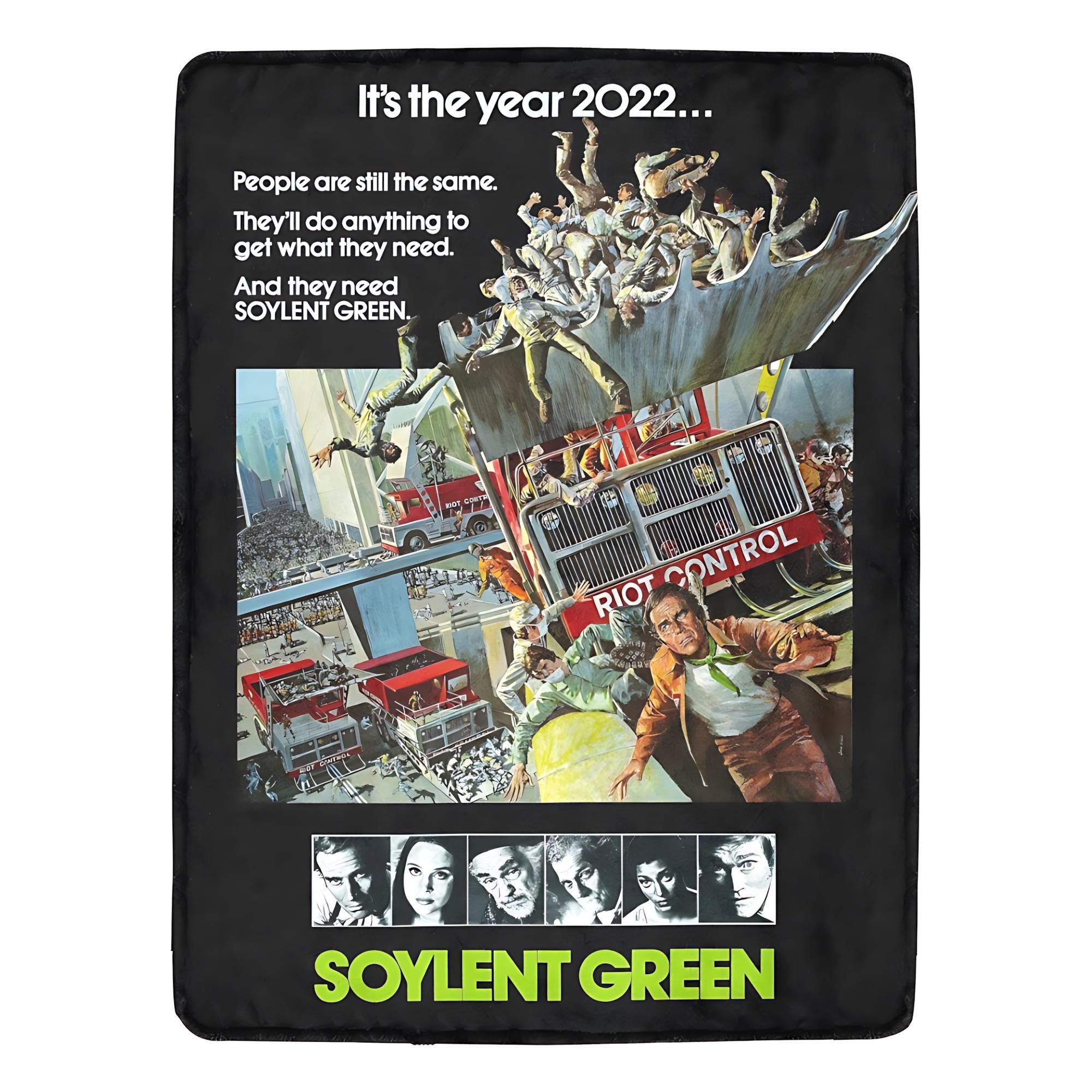Soylent Green 1973 Blanket Vintage Style & Dystopian Comfort