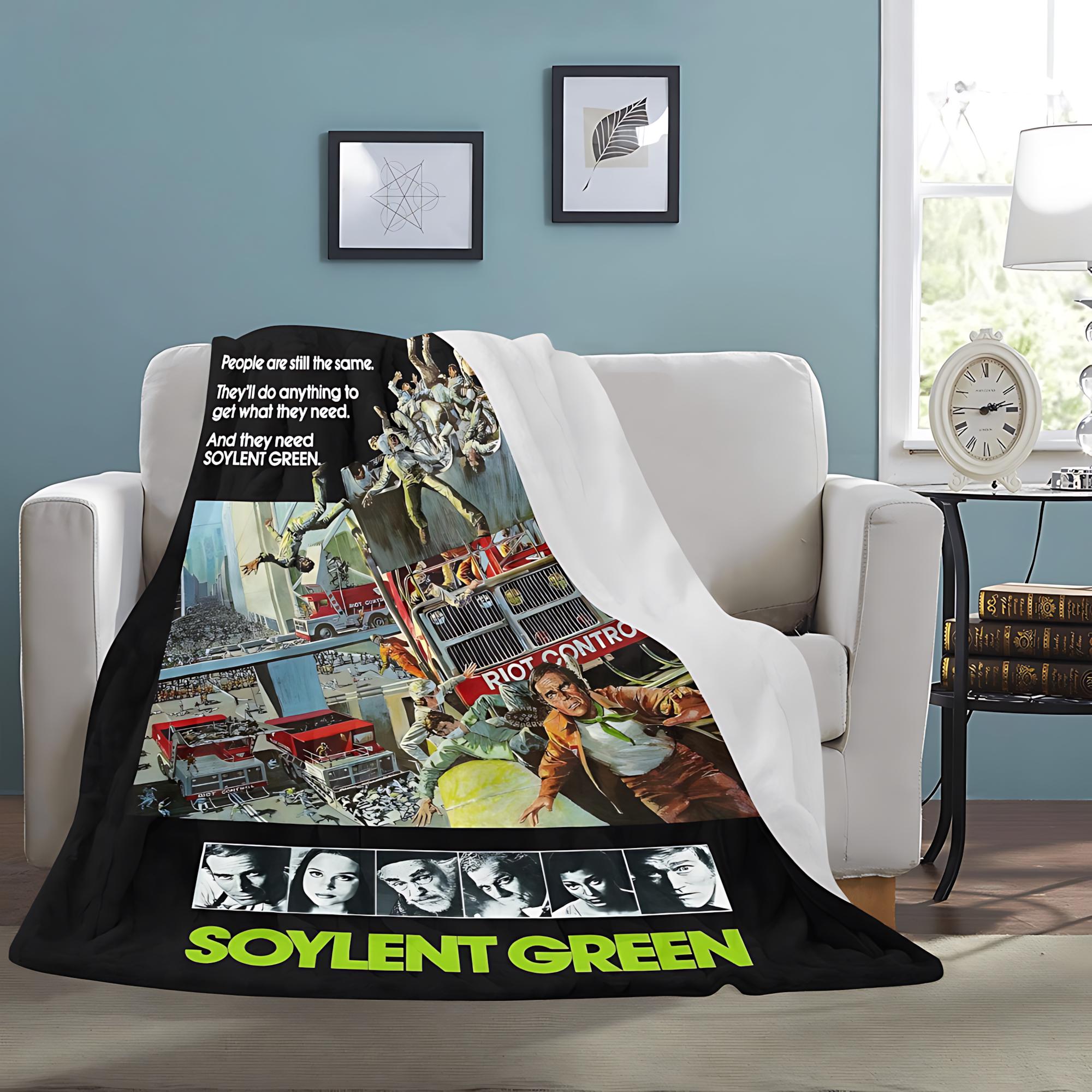 Soylent Green 1973 Blanket Vintage Style & Dystopian Comfort