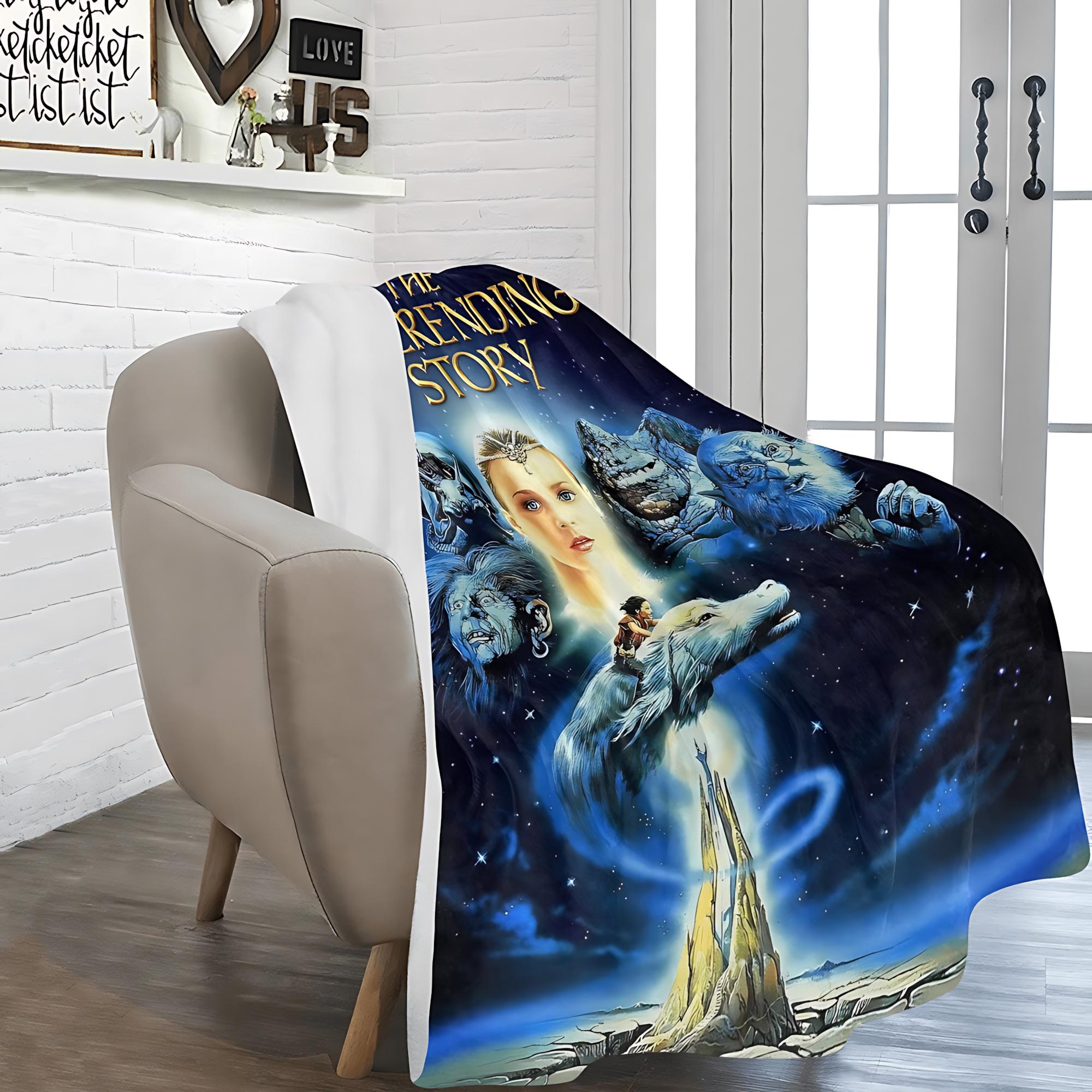 The Never Ending Story 1984 Film Vintage Style Ultra-Soft Micro Fleece Blanket