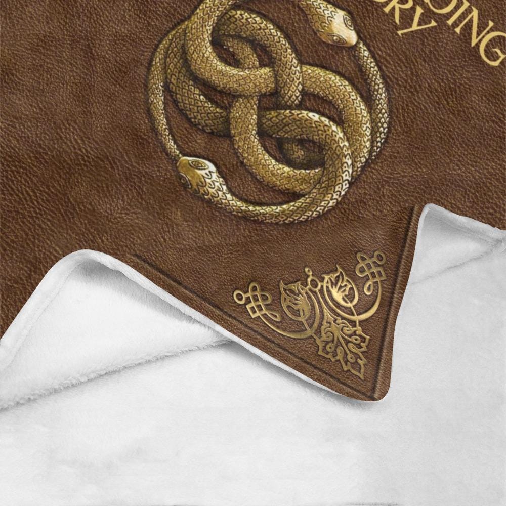 The NeverEnding Story Front Book Vintage Style 80s Ultra-Soft Micro Fleece Blanket