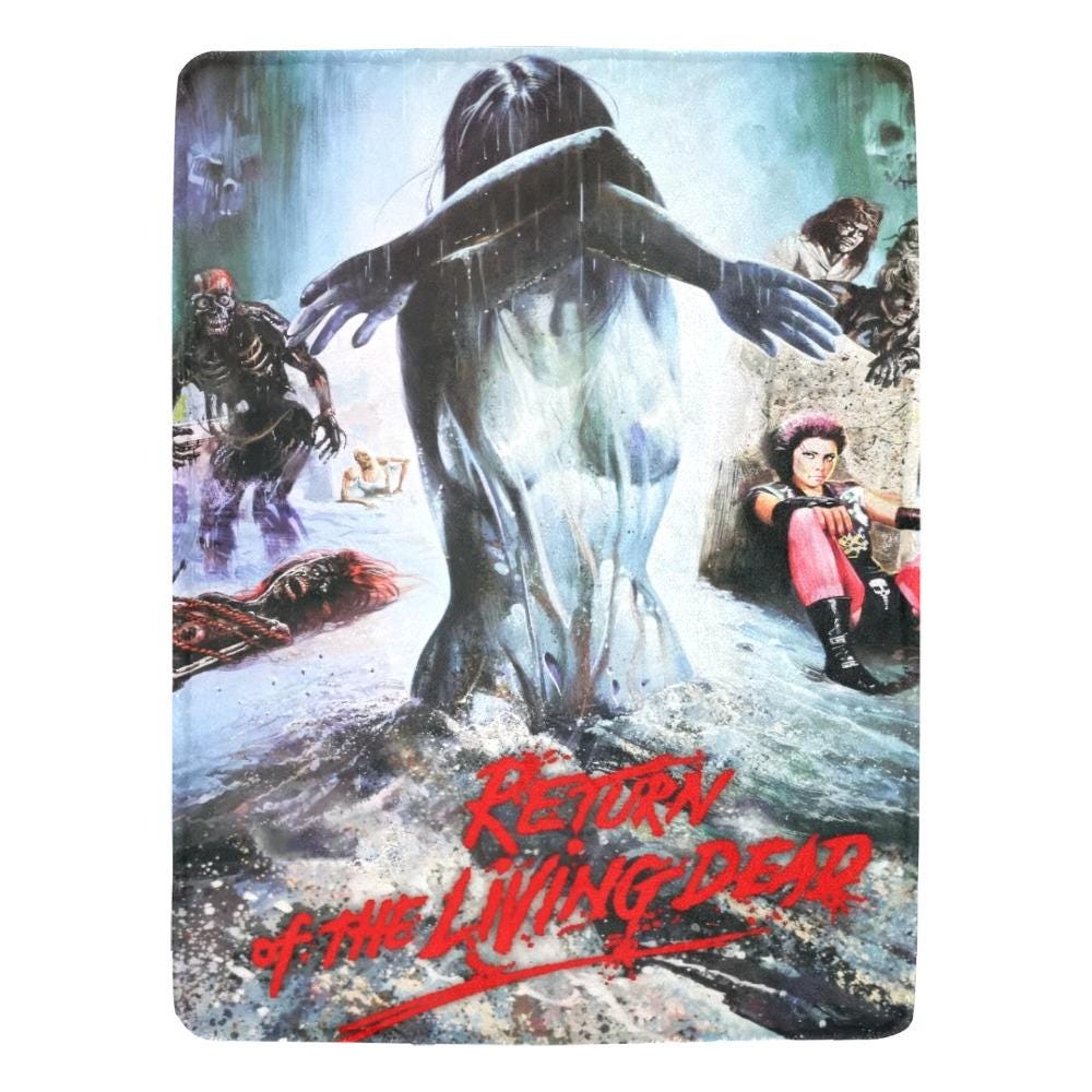 Return of the Living Dead 1985 Blanket Vintage Style & Send More Paramedics Comfort