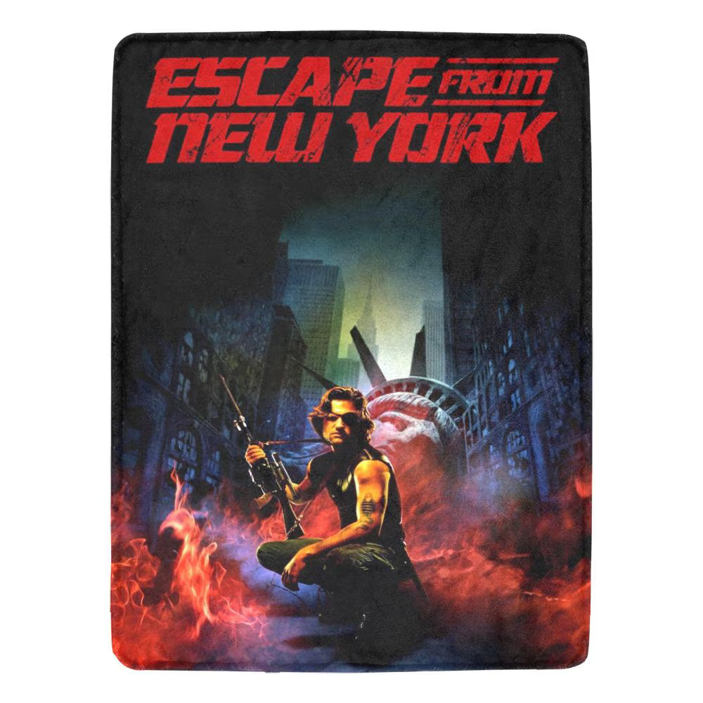 Escape From New York 1981 Blanket Vintage Style & Manhattan Prison Comfort