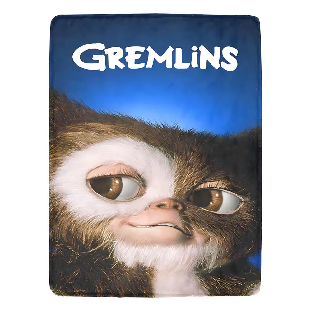 Gremlins Gizmo Blanket Vintage Style & Mogwai Comfort