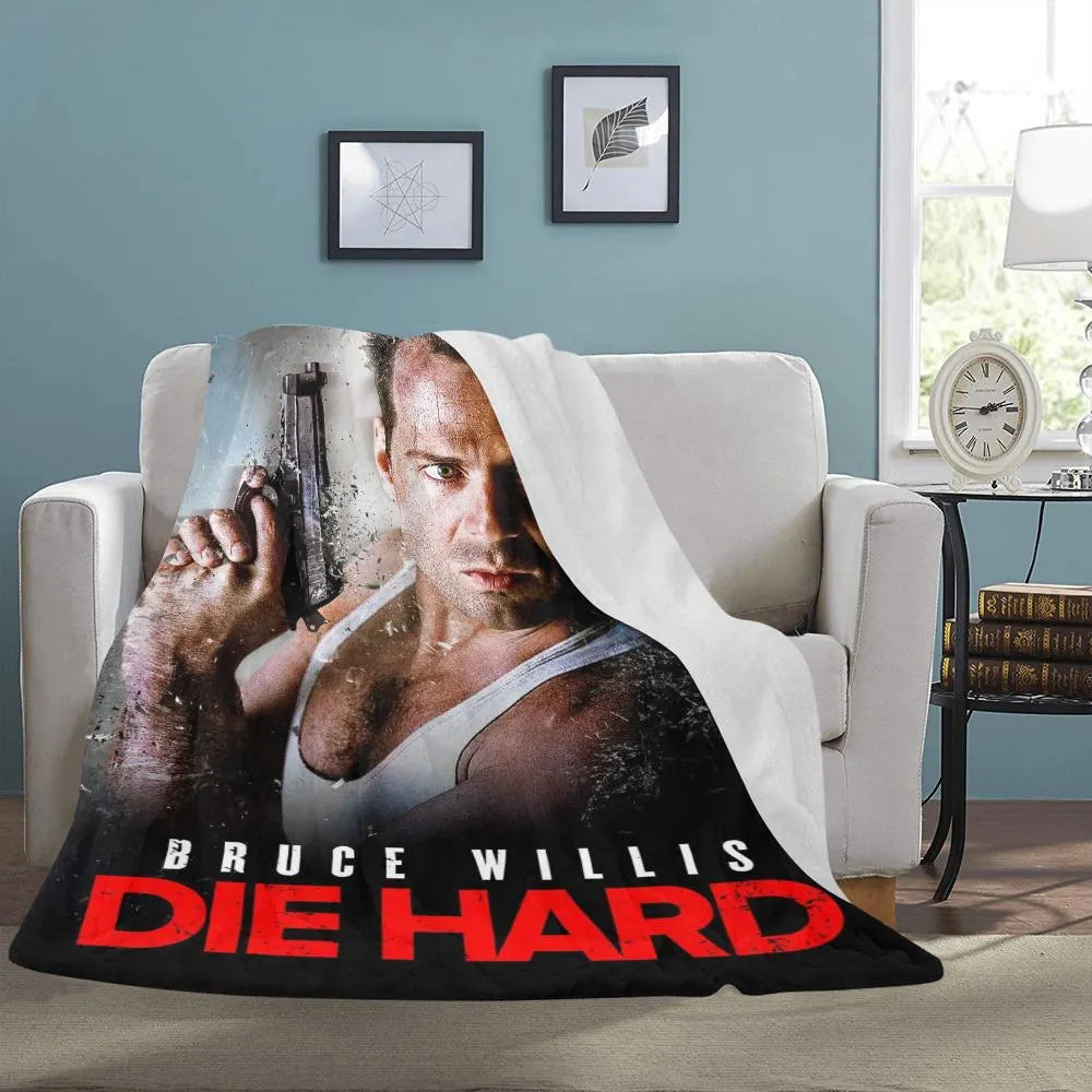 Die Hard 1988 Blanket Vintage Style & Nakatomi Plaza Comfort
