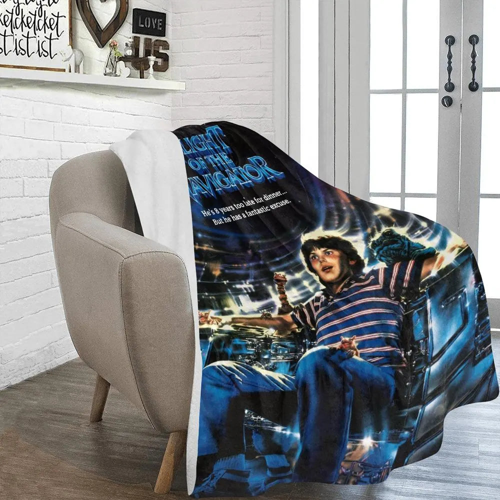 Flight of the Navigator 1986 Blanket Vintage Style & Galactic Traveler Comfort