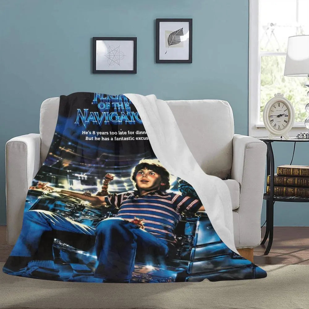 Flight of the Navigator 1986 Blanket Vintage Style & Galactic Traveler Comfort