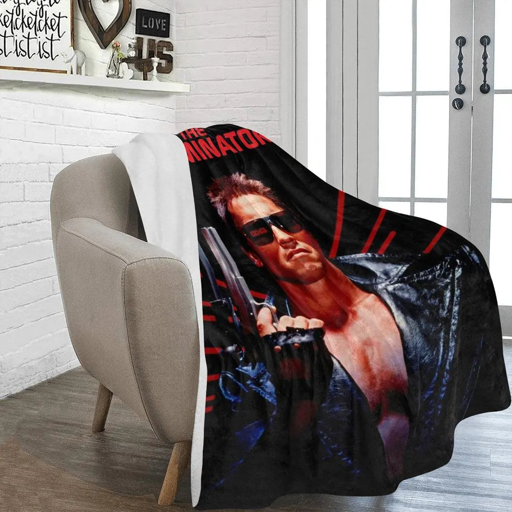 The Terminator 1984 Film Vintage Style Ultra-Soft Micro Fleece Blanket
