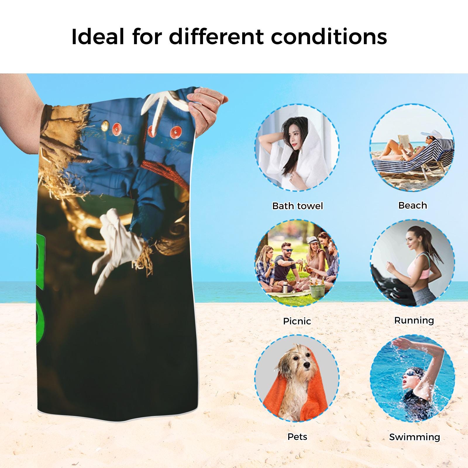 Return to Oz 1985 Movie Beach Towel