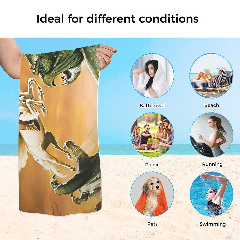 Clash of the Titans The "Release the Kraken" Premium Beach Towel