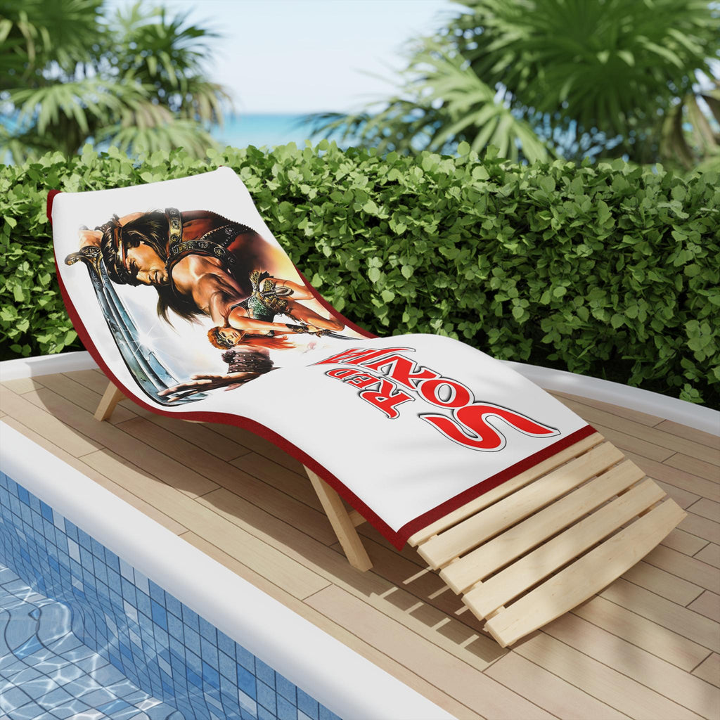 Red Sonja The "Queen of the Iron Age" Premium Beach Towel