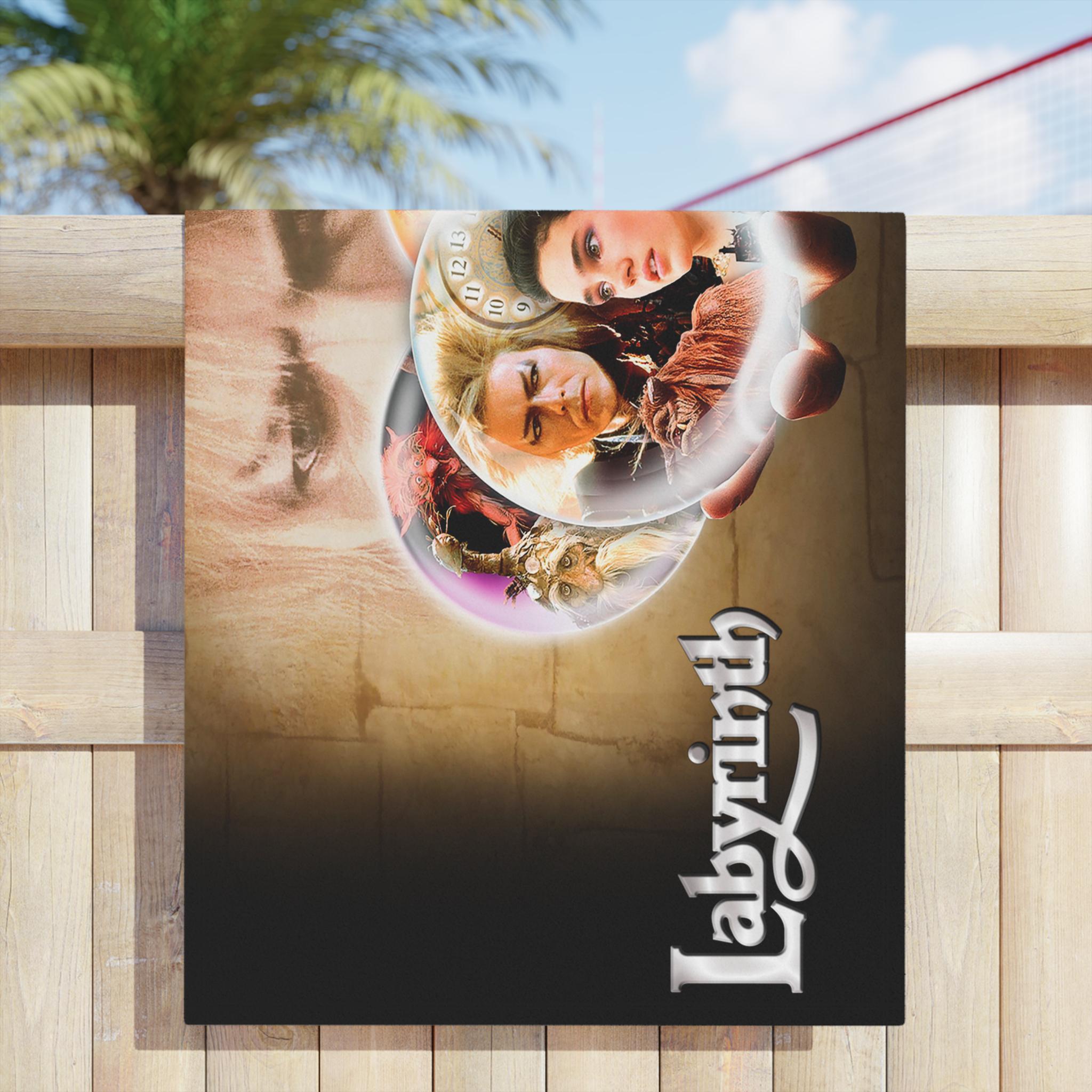 Labyrinth The "As the World Falls Down" Premium Beach Towel