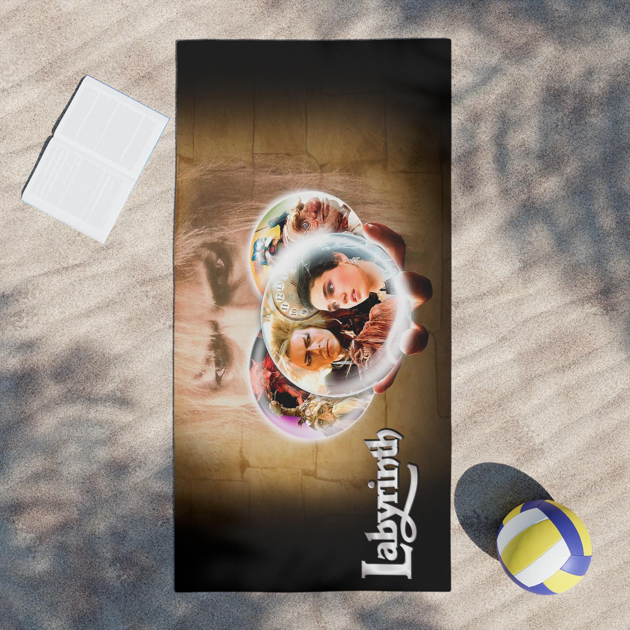 Labyrinth The "As the World Falls Down" Premium Beach Towel
