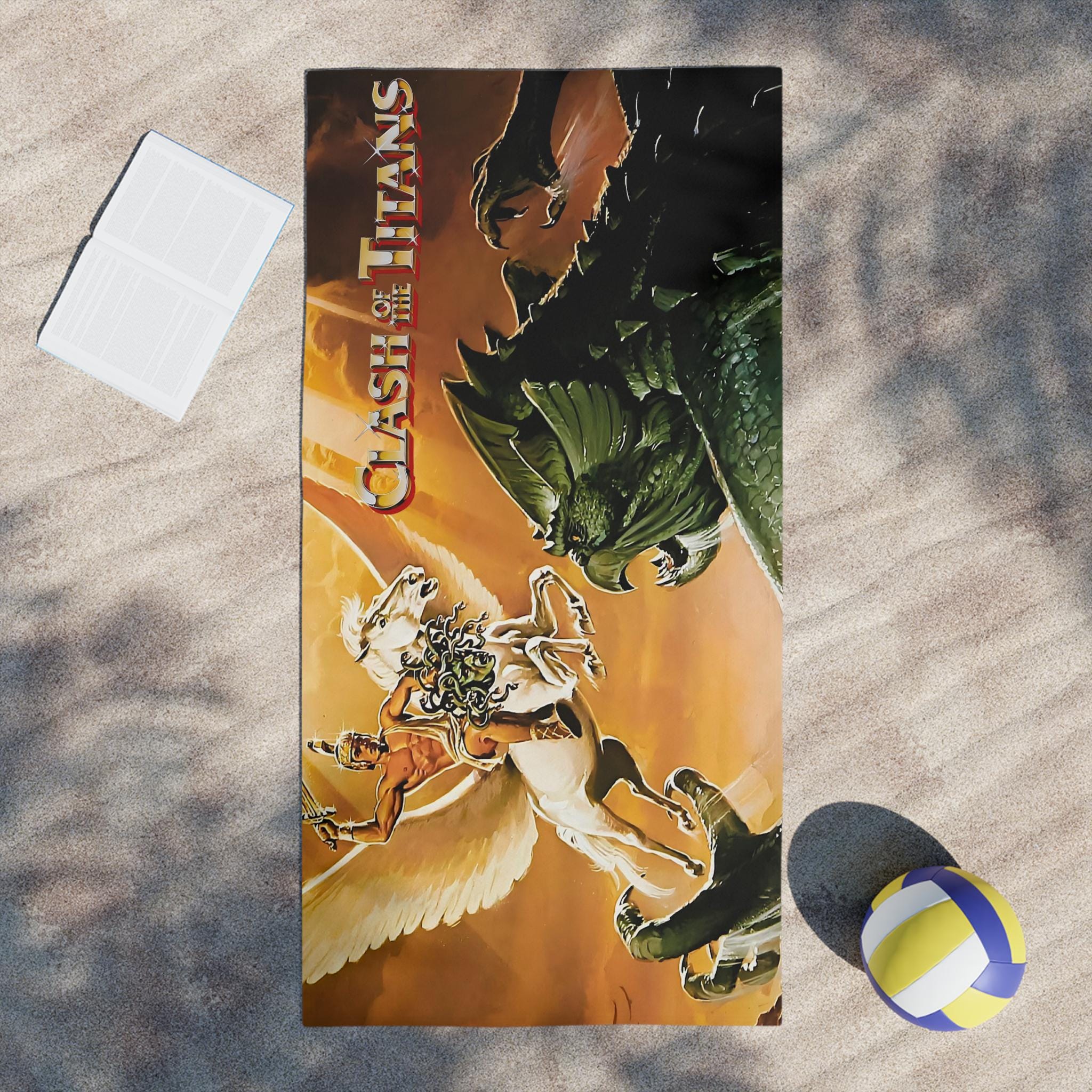 Clash of the Titans The "Release the Kraken" Premium Beach Towel