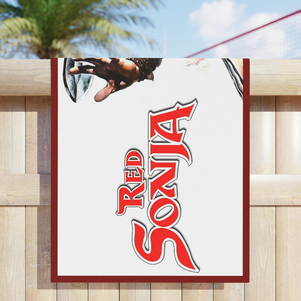 Red Sonja The "Queen of the Iron Age" Premium Beach Towel
