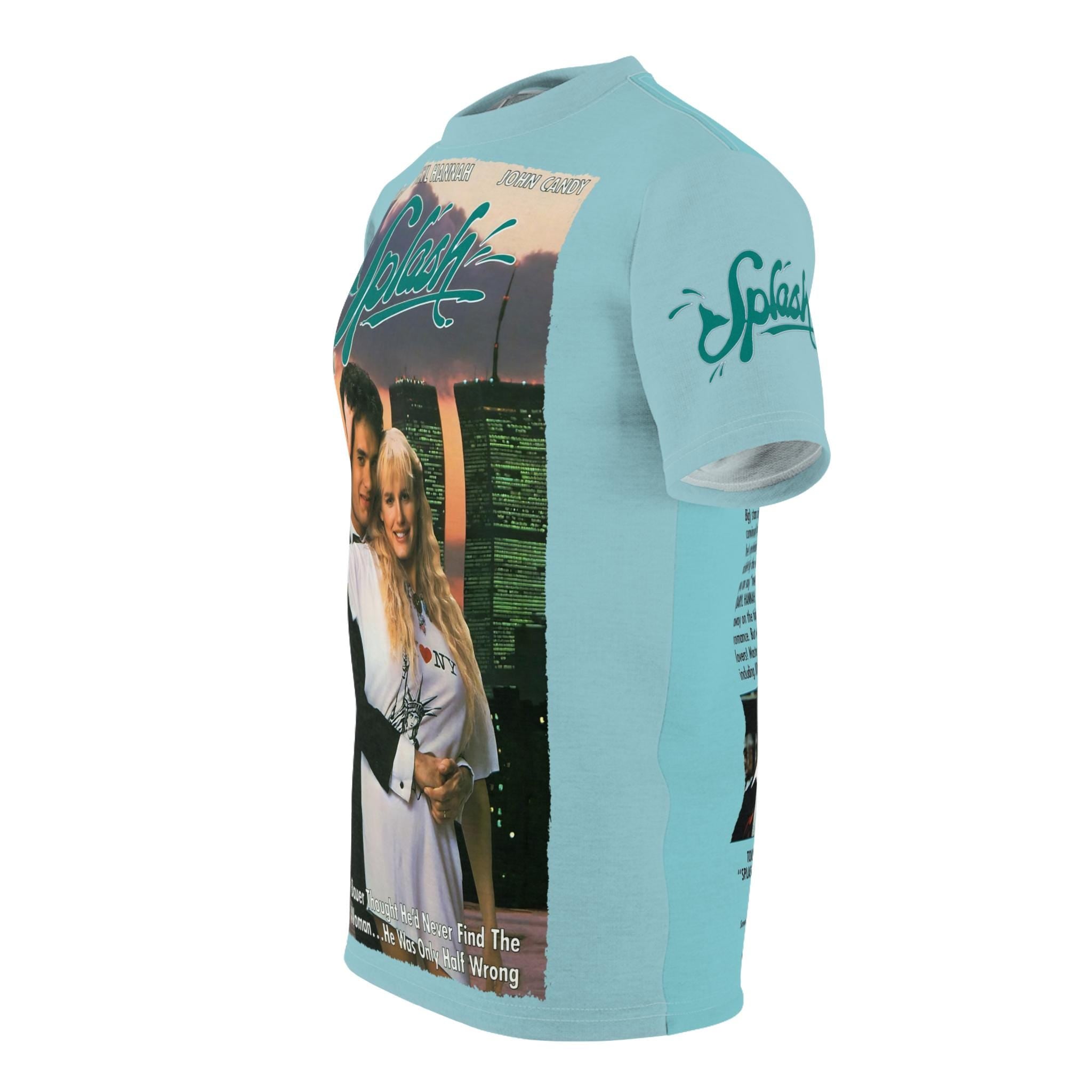 Splash 1984 Movie T-Shirt - Tom Hanks & Daryl Hannah Vintage Style Tee
