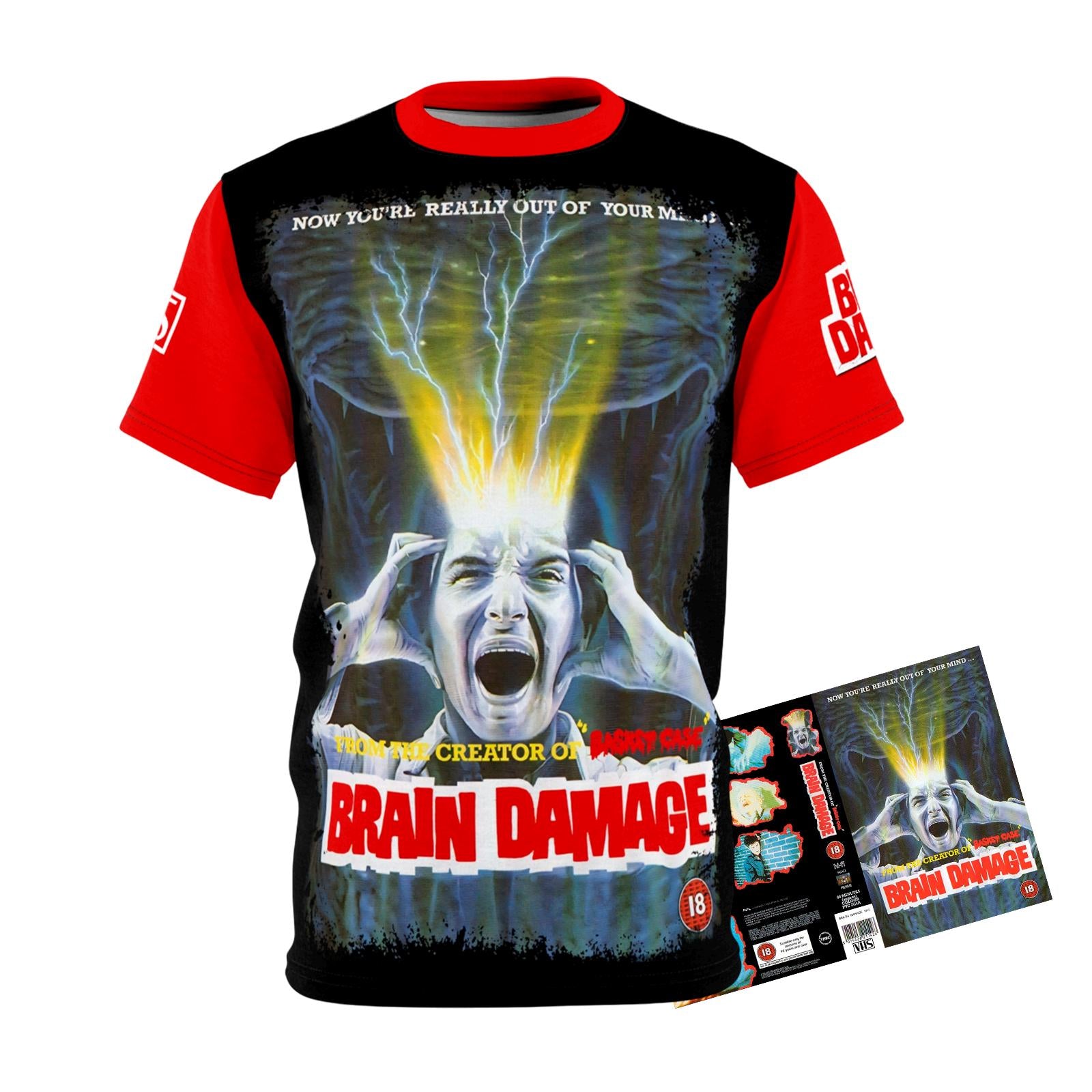 Brain Damage 1988 Movie T-Shirt Aylmer Vintage Style Tee
