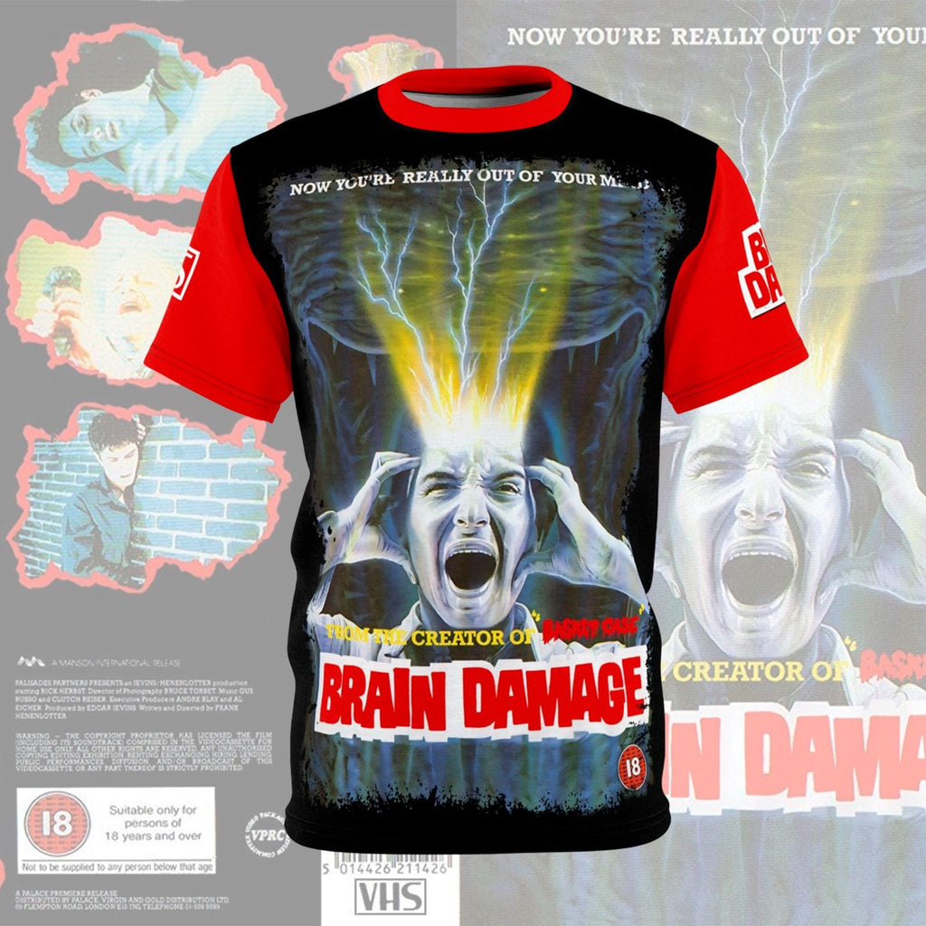 Brain Damage 1988 Movie T-Shirt Aylmer Vintage Style Tee