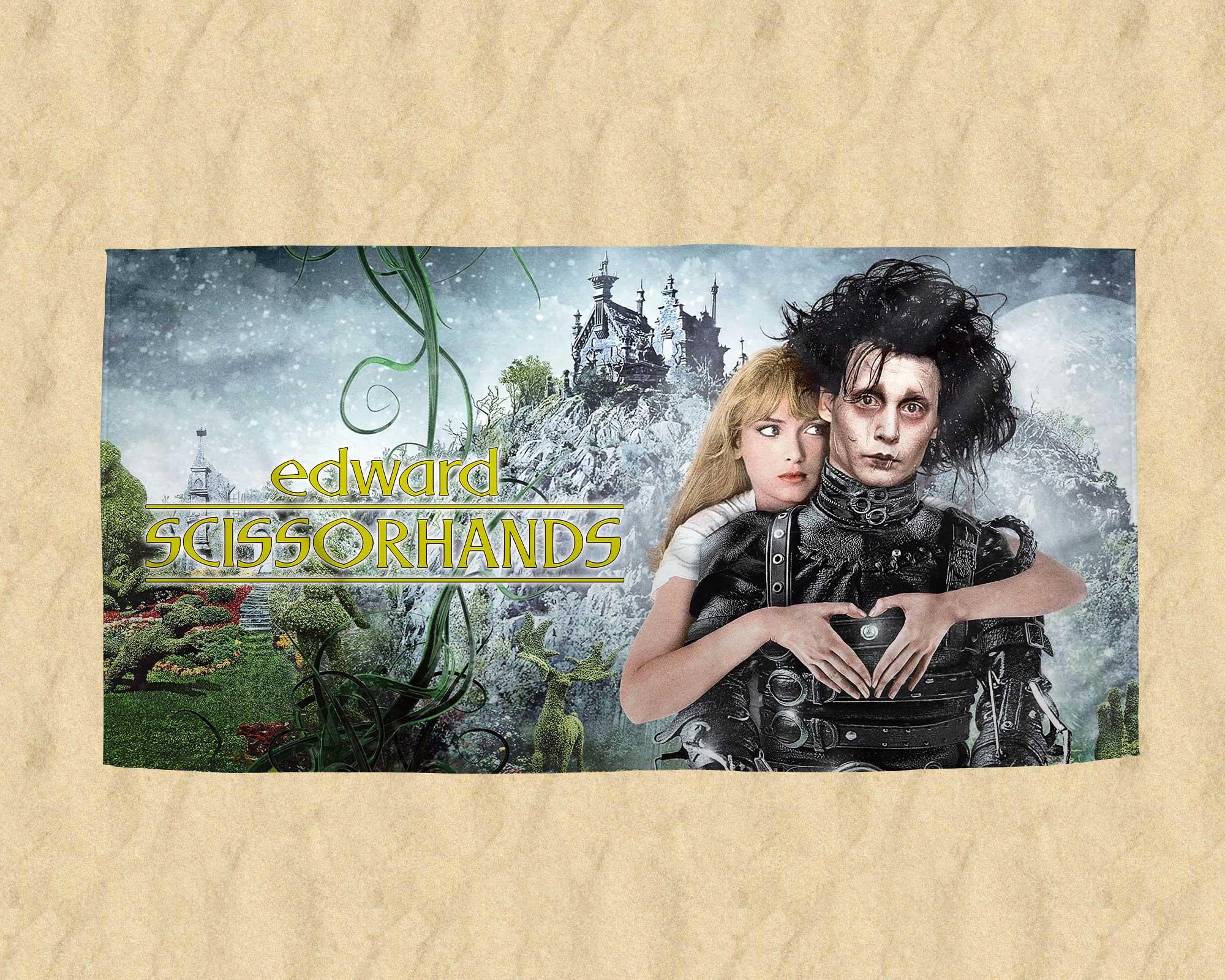 Edward Scissorhands The "Suburban Fairytale" Premium Beach Towel