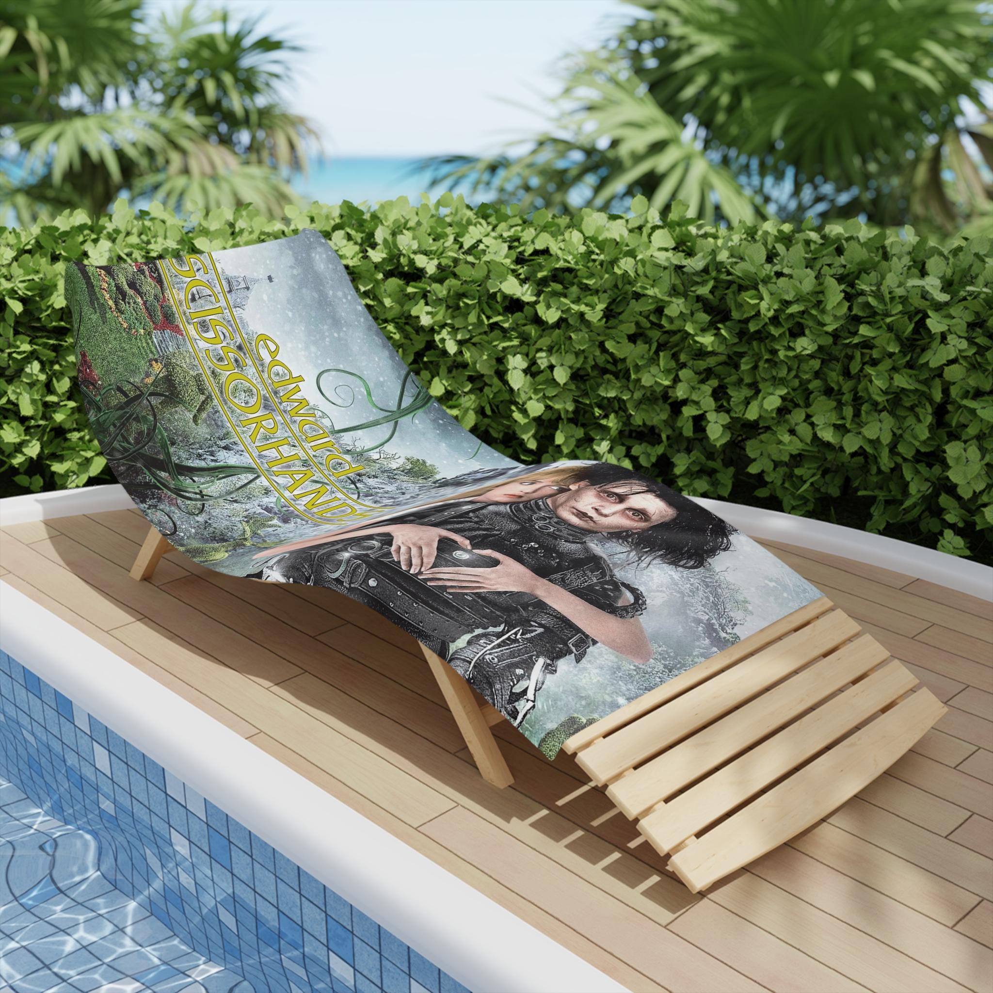 Edward Scissorhands The "Suburban Fairytale" Premium Beach Towel