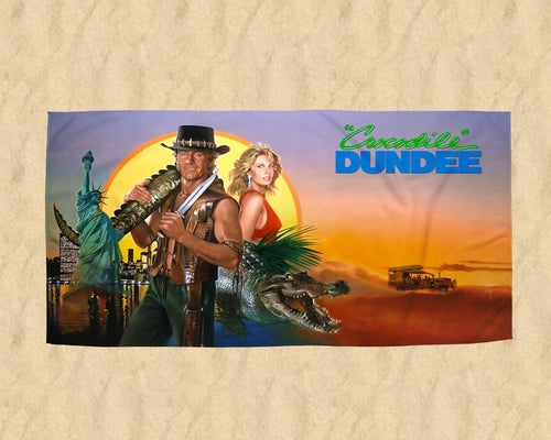 Crocodile Dundee Film 1986 Premium Beach Towel