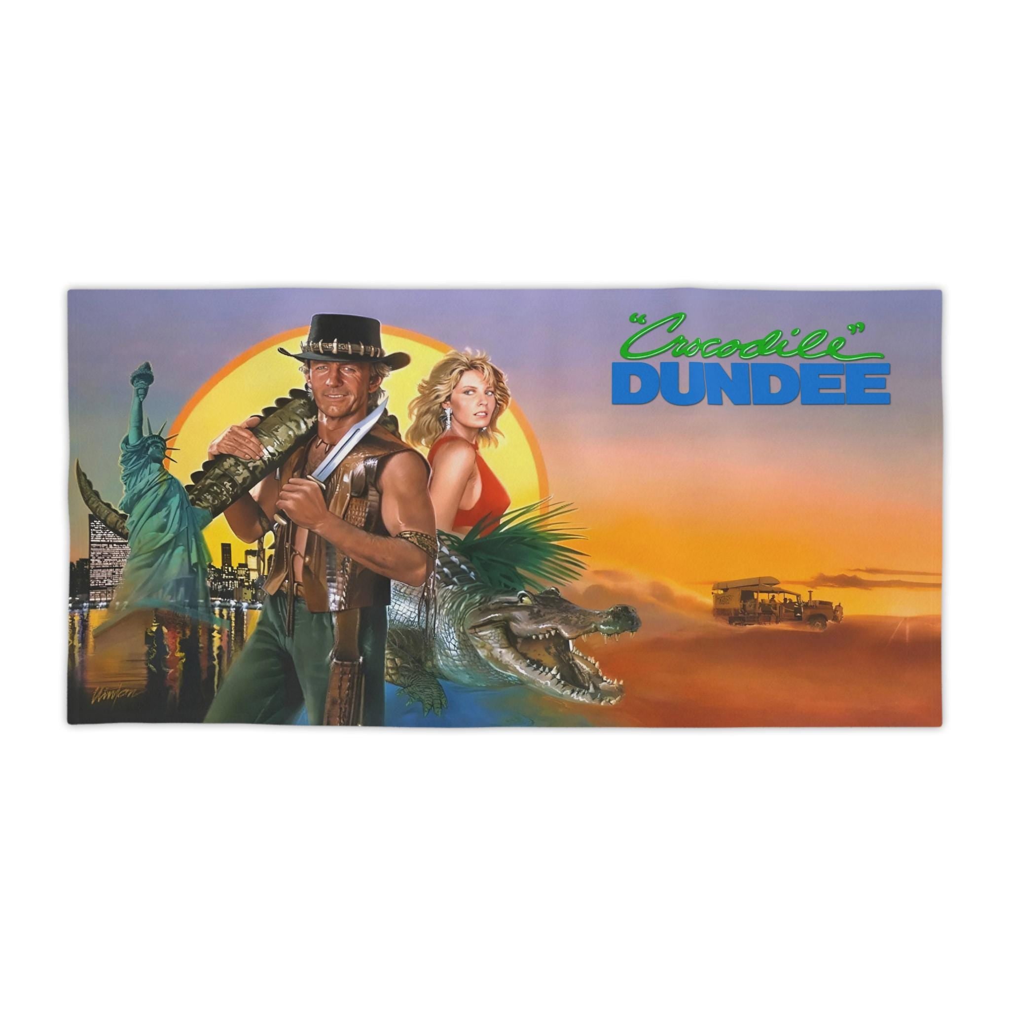 Crocodile Dundee Film 1986 Premium Beach Towel