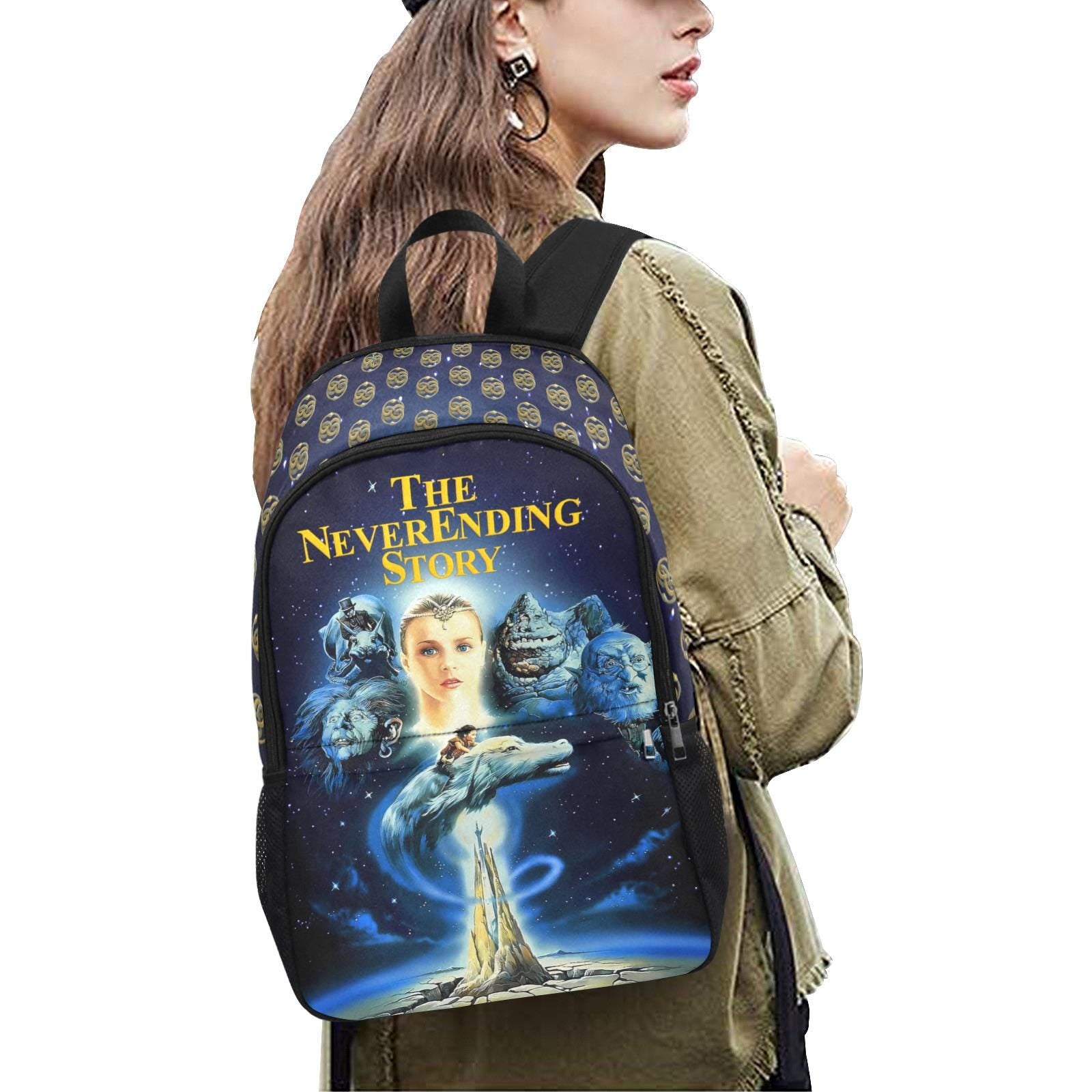 The NeverEnding Story 1984 Movie Art Backpack Fantasia Retro Style Bag