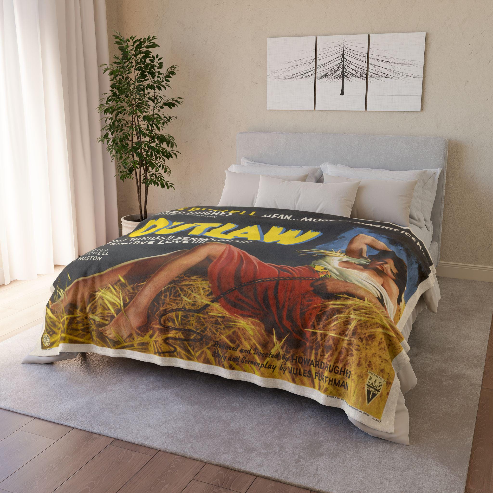 The Outlaw 1951 British Film Ultra-Soft Micro Fleece Blanket