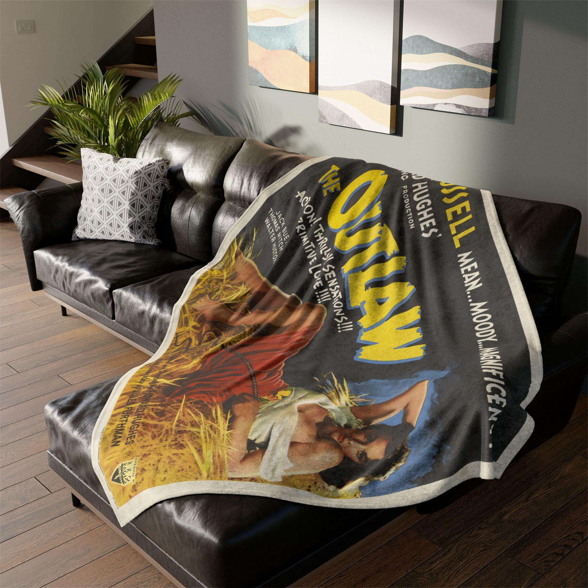 The Outlaw 1951 British Film Ultra-Soft Micro Fleece Blanket